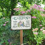 Henkilökohtainen Retro Puutarha Sarjakuvahahmo Metalli merkki nimi Garden Decor Housewarming syntymäpäivälahja naisille miehille puutarhanhoito ystäville