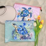 Personalisierte Floral Meeresschildkröte Wasserdichtes Pool Strand Tasche Reisen Täglicher Gebrauch Geburtstag Hochzeit Strand Party Geschenk für Frauen