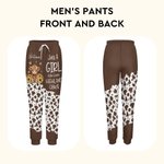 Personalized Highland Cow Soft Woman's Man's Sweatpants with Name and Drawstring Leisure Wear Birthday Gift for Highland Cow Lover