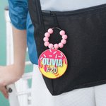 Etiqueta personalizada para bolsa de softball de béisbol con nombre y número Organización del equipo Regalo de cumpleaños para entusiastas del softball de béisbol