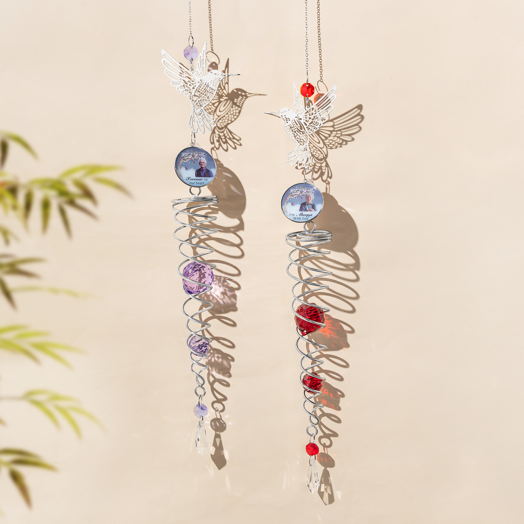 Kristallblauer Vogel Sonnenfänger - 2D Acryl Deko Figur Für Garten & Wohnung