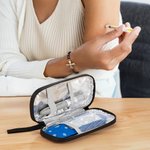 Personalised She Is A Fighter Bible Verses Insulated Insulin Pen Cooler Travel Case with Name Motivational Gift for Women Diabetics