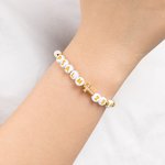 Henkilökohtainen Raamatun jae Cross Helmet rannerengas teksti uskonnollinen korut päivittäin kulumista syntymäpäivä kaste lahja naisille kristityt