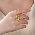 Personalized Family Tree 2-10 Birthstones Necklace Dainty Jewelry Birthday Anniversary Gift for Women