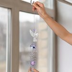 Personalisierte Hummingbird Kristallkugel Fenster hängenden Sonnenfänger mit Foto und Text Memorial Geschenk für Familie Hinterbliebenen