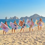 Personalisiertes Boho Retro Blumen Strandtuch mit Namen Schnelltrocknend Sommer Urlaub Reisezubehör Strand Party Geburtstag Geschenk für Mädchen Damen