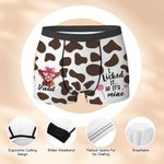 Henkilökohtainen Highland Cow Funny miesten bokseri lyhyt nimi ystävänpäivä vuosipäivä lahja aviomies poikaystävä