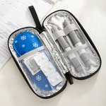 Personalised She Is A Fighter Bible Verses Insulated Insulin Pen Cooler Travel Case with Name Motivational Gift for Women Diabetics