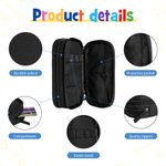 Personalized Cartoon Kid Character Double-Layer Waterproof Pencil Case with Name School Supply Birthday Back to School Gift for Boys Girls