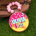 Etiqueta personalizada para bolsa de softball de béisbol con nombre y número Organización del equipo Regalo de cumpleaños para entusiastas del softball de béisbol
