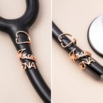 Personalized Stethoscope ID Tag with Name and Title Appreciation Graduation Gift for Nurse Doctor Medical Students