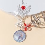 Personalisierte Hummingbird Kristallkugel Fenster hängenden Sonnenfänger mit Foto und Text Memorial Geschenk für Familie Hinterbliebenen