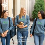 Maglietta personalizzata con lettere greche ricamate, felpa con cappuccio, regalo per i nuovi membri della confraternita per il Bid Day della confraternita丨Callie × Affinity Licensing