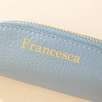 Borsa piccola personalizzata in pelle multicolore con nome accessorio per viaggio regalo ideale di compleanno e festa della mamma per donne