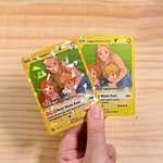 Personalized Ghibli Art Style Photo Poke Game Card with Attack Description and Protective Cover Birthday Anniversary Gift for Family Friends