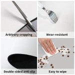 Gepersonaliseerde Mulitcolor Kat Hond Avatar PU lederen Pet Place Mat met naam Verjaardag Verjaardag Herinnering Gift voor huisdiereigenaren Friend Famlily