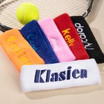 Personligt broderat namn Svettavvisande sportpannband Sporttillbehör Födelsedagspresent för sportälskare