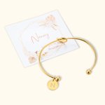 Gepersonaliseerde Will You Be My Bridesmaid Bohemian Initial Tie the Knot Armband met Kaart voor Bruidsmeisje Wedding Party Bridal Shower Favor Gift