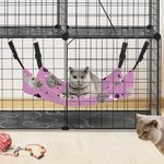 Personalised Paws Bones Cat Face Photo Pet Sleeping Hammock with Adjustable Strap Pet Supplies Birthday Gift for Pet Owners Pet Lovers