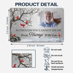 Personalized I Will Carry You With Me Until I See You Again Photo Wallet Card Sympathy Memorial Gift for Family