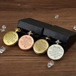 Personalised  Even When I’m Not Close By Pocket Watch with Engraved Text Birthday Gift for Father