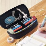 Estuche de lápices personalizado con iniciales de animales y nombre Regalo de vuelta al cole para niños Niñas