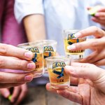 Personalized Logo Photo 2 oz Shot Glasses with Name Set of 2 Graduation Party Favor Barware Birthday Gift for Graduates Liquor Lovers