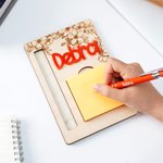 Henkilökohtainen akryyli nimi tahmea Huomautus puinen haltija asettaa kynän ja kynän Slot takaisin kouluun arvostus lahja opiskelijoille Opettaja