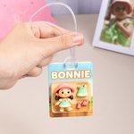 Personalised 3D Effect Cartoon Character Acrylic Traveling Hanging Ornament with Name and Photo Travel Accessories Birthday Gift for Travel Lovers