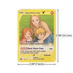 Personalized Ghibli Art Style Photo Poke Game Card with Attack Description and Protective Cover Birthday Anniversary Gift for Family Friends