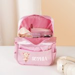 Falda de ballet de malla personalizada Animales de ballet de dibujos animados Nombre Mochila con cremallera y bolsillos laterales Cumpleaños Vuelta al cole Regalo para niños Niñas
