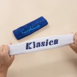 Personligt broderat namn Svettavvisande sportpannband Sporttillbehör Födelsedagspresent för sportälskare