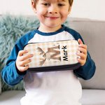 Estuche de lápices personalizado con iniciales de animales y nombre Regalo de vuelta al cole para niños Niñas