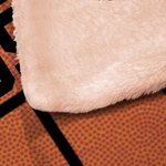 Personalised 1-4 Photos Basketball Soft Hooded Blanket with Name and Number Game Day Birthday Gift for Son Daughter Sports Lovers