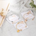 Gepersonaliseerde Will You Be My Bridesmaid Bohemian Initial Tie the Knot Armband met Kaart voor Bruidsmeisje Wedding Party Bridal Shower Favor Gift