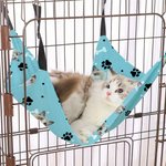 Personalised Paws Bones Cat Face Photo Pet Sleeping Hammock with Adjustable Strap Pet Supplies Birthday Gift for Pet Owners Pet Lovers