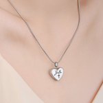 Personalized Heart-Shaped Engraved Face Photo Name Urn Necklace with Symbol Cremation Jewelry Memorial Sympathy Gift for Loss of Loved One