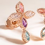 Personliga 5 familjens födelsestenar Korsörhängen Heliga smycken Födelsedag Dopgåva för kvinnor Kristna