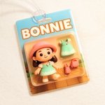 Personalised 3D Effect Cartoon Character Acrylic Traveling Hanging Ornament with Name and Photo Travel Accessories Birthday Gift for Travel Lovers