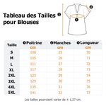 Blouse à Col en V Personnalisée avec Fleur de Naissance et Nom Brodés Vêtement Respirant en Coton et Lin Cadeau Anniversaire Fête pour Femme