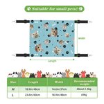 Personalised Paws Bones Cat Face Photo Pet Sleeping Hammock with Adjustable Strap Pet Supplies Birthday Gift for Pet Owners Pet Lovers