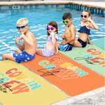 Gepersonaliseerde Cousin Crew Quick Dry 2 in 1 opvouwbare strandhanddoek All-in-One tas met naam Summer Essential Pool Party Verjaardagscadeau voor familie kinderen