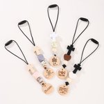 Gepersonaliseerde Silicone Cross Beech houten auto opknoping Ornament met gegraveerde tekst auto-accessoires gebed geloof cadeau voor christelijke