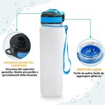 Borraccia sportiva personalizzata con nome fiori di nascita e personaggio cartone animato  indicatore del tempo regalo ideale per donne e uomini