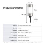Personlig solcellslampa med tassavtryck vattentät trädgårdsdekoration med namn och år för hund eller katt minnesgåva för husdjur