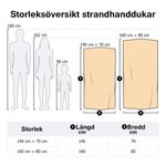Personlig färgglad gradient överdimensionerad snabbtorkande strandhandduk med namn sommarsemester resa viktig present till familj vänner