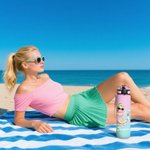 Borraccia sportiva personalizzata con nome fiori di nascita e personaggio cartone animato  indicatore del tempo regalo ideale per donne e uomini