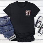 Personalized Baseball Number 100% Cotton T-shirt with Name Birthday Baseball Game Gift for Baseball Mom Baseball Lovers