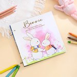 Personalisierte Eine Umarmung von Mama Little Rabbit Spiral Geschichte Bilderbuch mit Namen Kinder Wachstum Geburtstag Geschenk für Jungen Mädchen