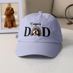 Personalized Embroidered Dog Cat Pet Dad Mom Photo Baseball Cap with Name Birthday Holiday Gift for Pet Owners Lovers
